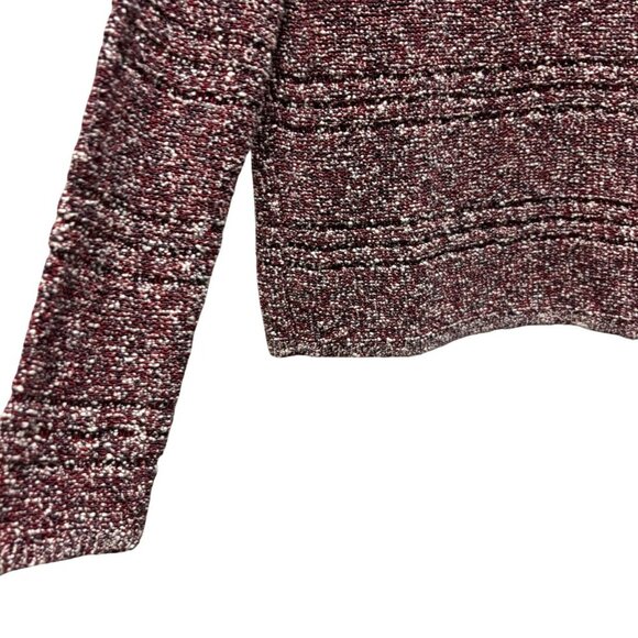 Rag & Bone Womens Tweed Knit Sweater Long Sleeve Medium Red - Picture 4 of 6